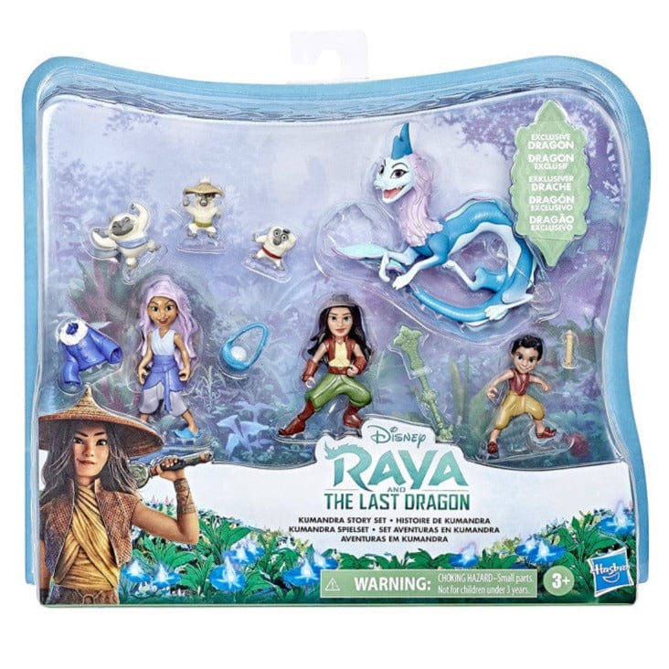 bambole Disney Princess Raya e l'Ultimo Drago Pack 7 Personaggi Frozen 2 - Personaggi Whisper & Glow - The Toys Store