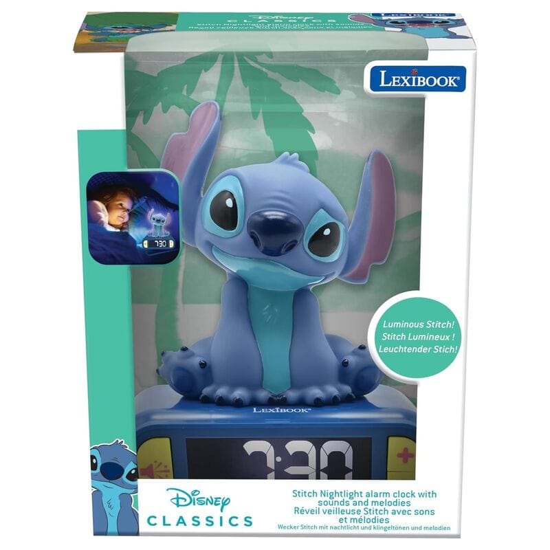 Disney Stitch Orologio Sveglia Digitale con Luce Notturna Disney Stitch Orologio Sveglia Digitale con Luce Notturna