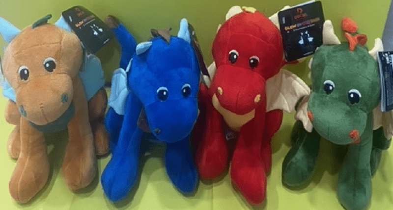 Peluche Peluche Drago 23 cm Glow in the Dark
