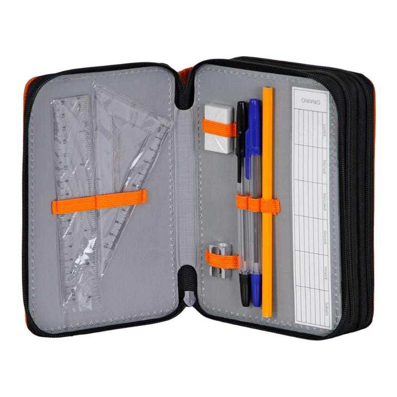 Astuccio portamatite di grande capacità, con drago astratto e fuoco, 3 scomparti, per ufficio, università, scuola, borsa portatile per bambini Astuccio portamatite di grande capacità, con drago astratto e fuoco, 3 scomparti, per ufficio, università, scuola, borsa portatile per bambini