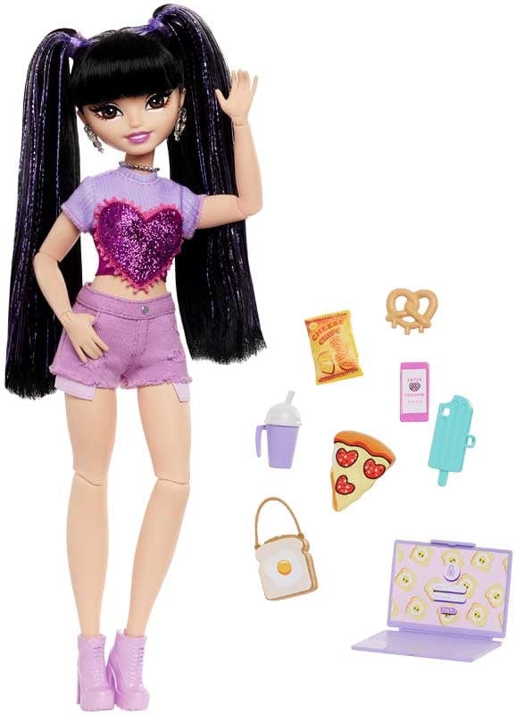 Bambole Barbie dream besties Renee, bambola mora con accessori Barbie dream besties Renee, bambola mora con accessori