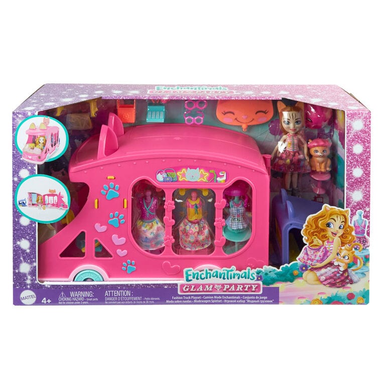 Bambole, playset e giocattoli Enchantimals Fashion Camper, Playset con Bambola e Accessori