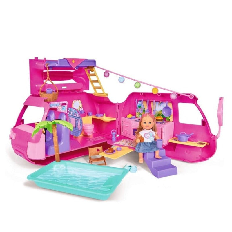 Bambole, playset e giocattoli Evi Love Camper con Bambola e Accessori - Simba