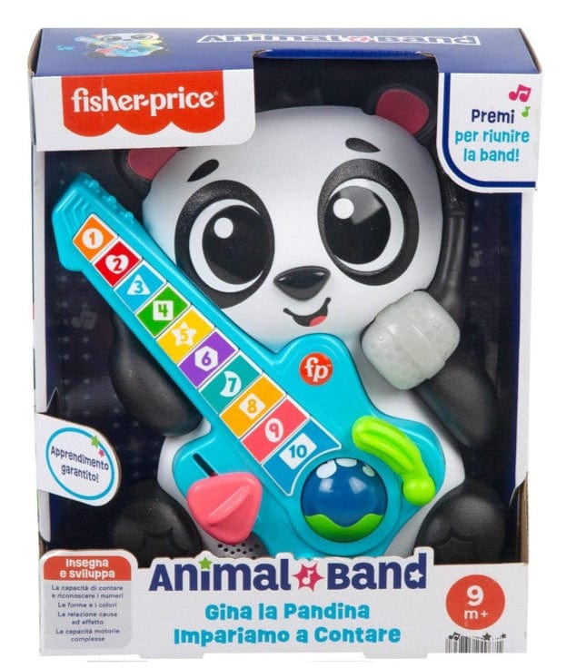 Animali Interattivi Fisher Price Animal Band Gina la Pandina Prime Parole Fisher Price Animal Band Gina la Pandina Prime Parole
