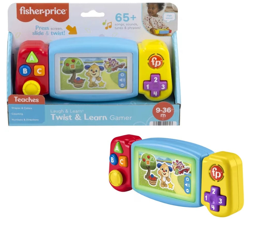 Sonagli Fisher-Price console Gira e Impara, Videogioco per Bambini 9-36 Mesi con Luci, Suoni e Canzoni Educative - Versione Multilingue Fisher-Price console Gira e Impara, Videogioco per Bambini 9-36 Mesi con Luci, Suoni e Canzoni Educative - Versione Multilingue