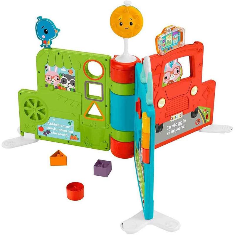 Giochi multiattività per bebè Libro Gigante delle Attività 2-in-1, centro attività Elettronico per neonati 6+ mesi -Fisher Price