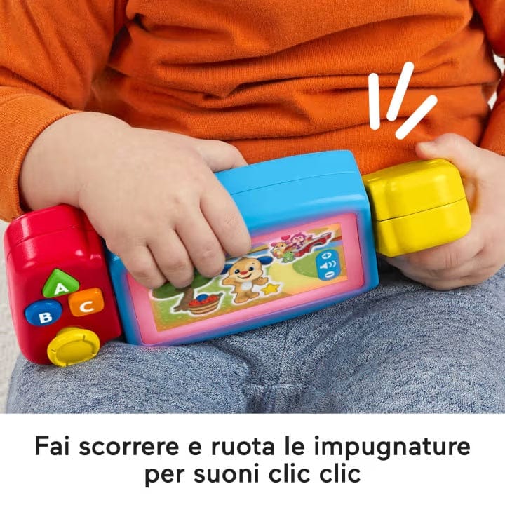 Sonagli Fisher-Price console Gira e Impara, Videogioco per Bambini 9-36 Mesi con Luci, Suoni e Canzoni Educative - Versione Multilingue Fisher-Price console Gira e Impara, Videogioco per Bambini 9-36 Mesi con Luci, Suoni e Canzoni Educative - Versione Multilingue