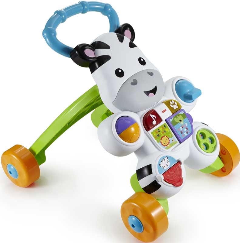 Giocattoli Fisher Price Zebra Primi Passi, Spingibile per Imparare a Camminare