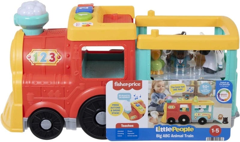 Giochi multiattività per bebè Little People Il Trenino dell'ABC Fisher-Price