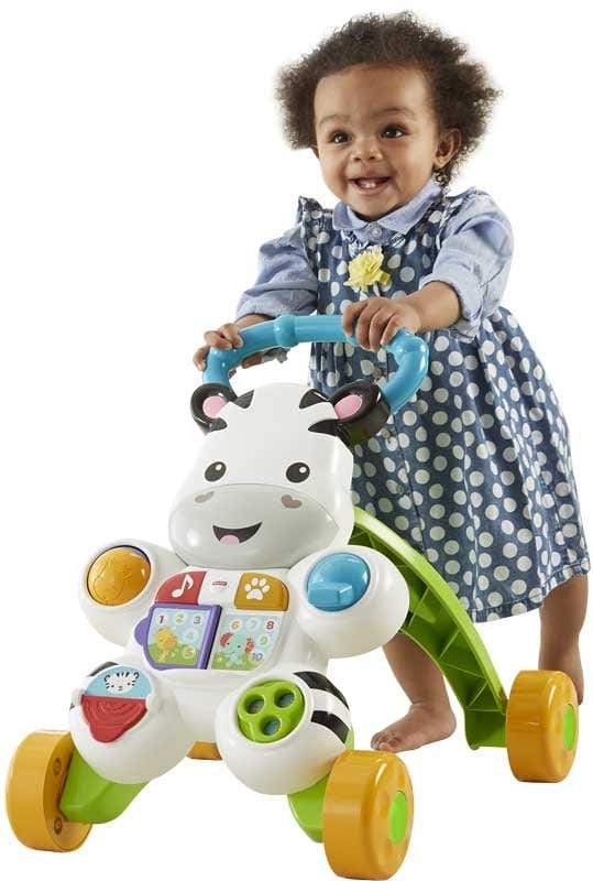 Giocattoli Fisher Price Zebra Primi Passi, Spingibile per Imparare a Camminare