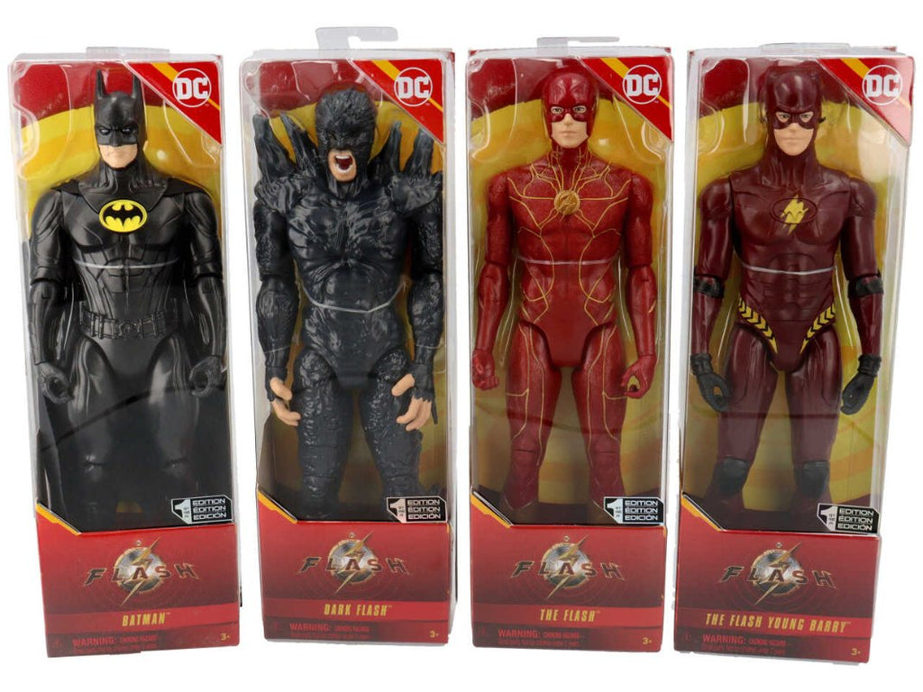 Action Figures Flash the Movie, Personaggi da 30cm Supereroi DC Super Eroi DC, Set di 4 Personaggi da 30cm - The Toys Store