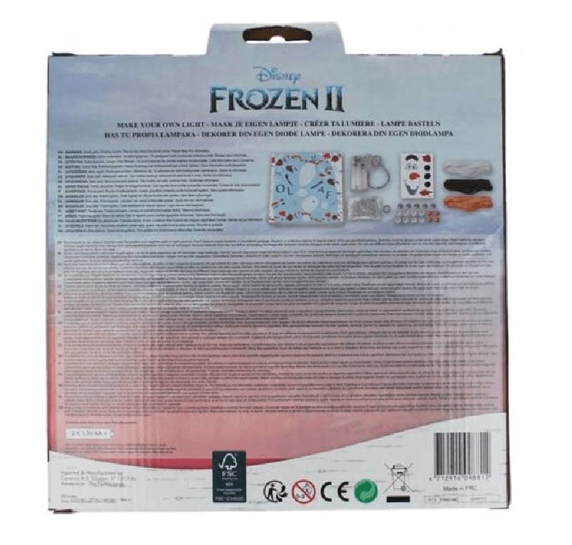 Colora e Decora Disney Frozen Crea Lampada con Olaf