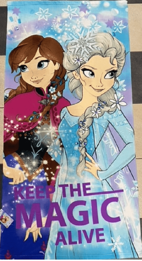 Asciugamani da spiaggiae Teli Mare Telo Mare Frozen Elsa e Anna  Disney 70x140 Telo Mare Frozen Elsa e Anna  Disney 70x140