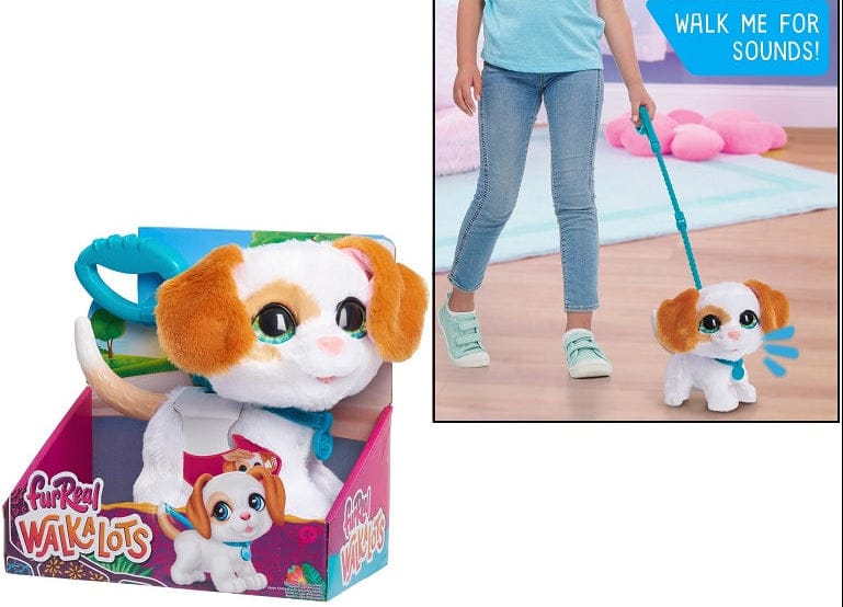 Animali Interattivi Fur Real Cagnolino interattivo Walk-a-Lots Big Wags, cucciolo che cammina con effetti sonori Fur Real Cagnolino interattivo Walk-a-Lots Big Wags, cucciolo che cammina con effetti sonori