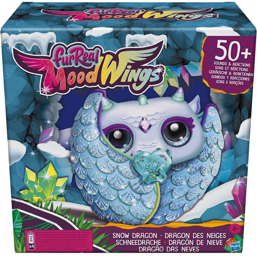Animali Interattivi FurReal Draghetto Interattivo Snow Dragon, Drago Mood Wings