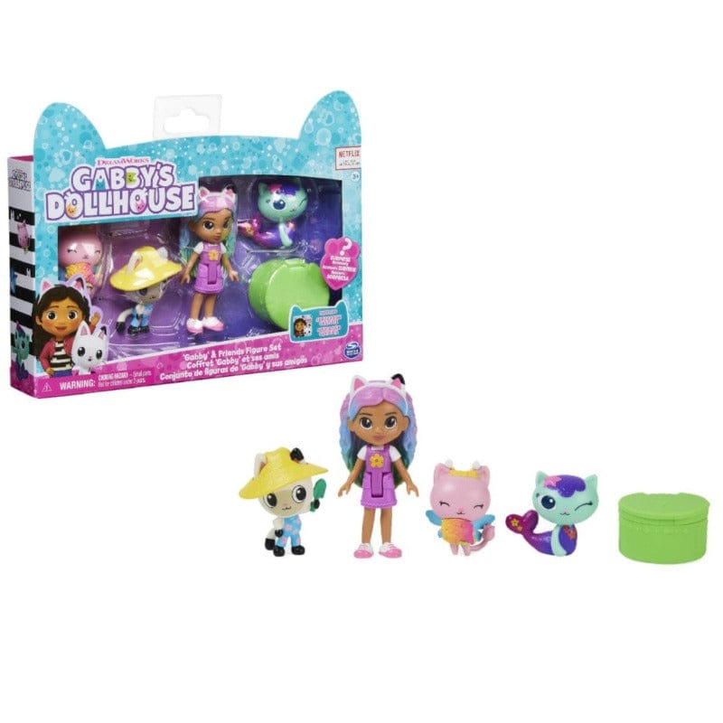 Bambole Gabby Dollhouse set 4 personaggi e accessori