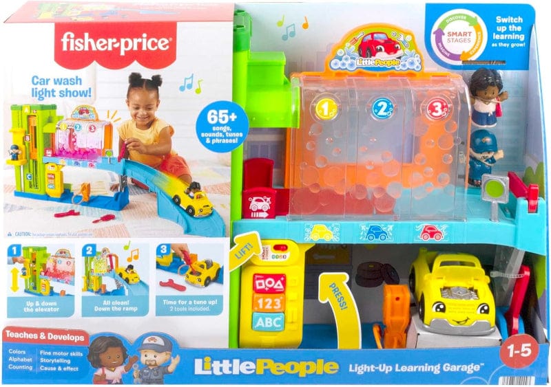 Fisher Price - Little People Garage Interattivo con Autolavaggio Fisher Price - Little People Garage Interattivo con Autolavaggio