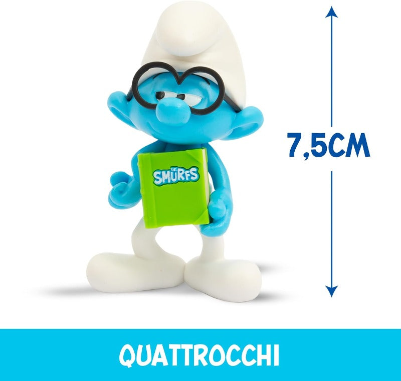 Giochi Preziosi - Puffo Inventore Trasformabile 10 Cm Con Accessori: Cappello, Braccia E Jet Pack - Da 3 Anni