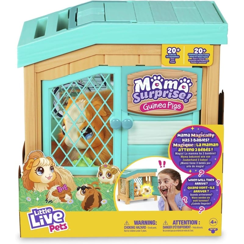 Animali Interattivi Little Live Pets Mama Surprise, Peluche Interattivo Porcellino d'india