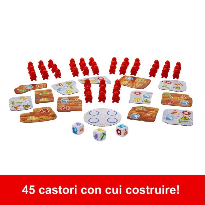 Giochi di società Gioco Castori Costruttori, costruisci la torre traballante e scopri chi la farà cadere - Mattel Gioco Castori Costruttori, costruisci la torre traballante e scopri chi la farà cadere - Mattel