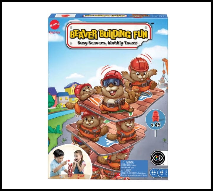 Giochi di società Gioco Castori Costruttori, costruisci la torre traballante e scopri chi la farà cadere - Mattel Gioco Castori Costruttori, costruisci la torre traballante e scopri chi la farà cadere - Mattel