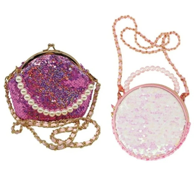 Zaini Girabrilla Borse fashion con paillettes reversibili e Perle
