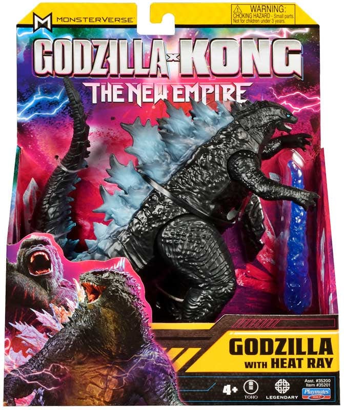 Action Figures Godzilla x Kong il Nuovo Impero, Godzilla con Raggio di Calore da 15cm