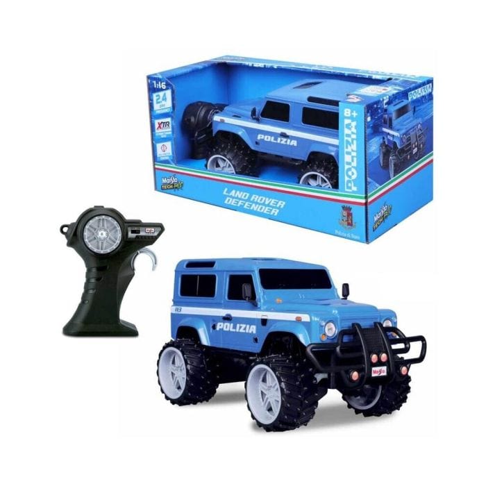 Giocattoli telecomandati Land Rover Defender Polizia R/C scala 1:16