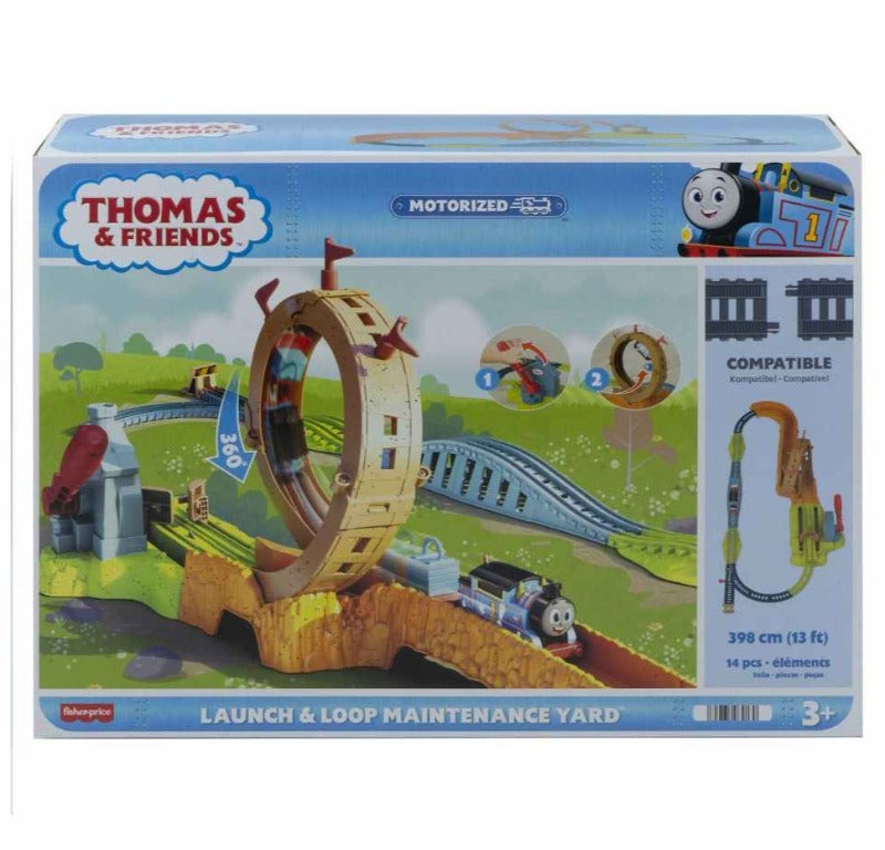 Pista Trenino Thomas pista Trackmaster Motorizzata Super Loop, Playset Lancia e Sfreccia