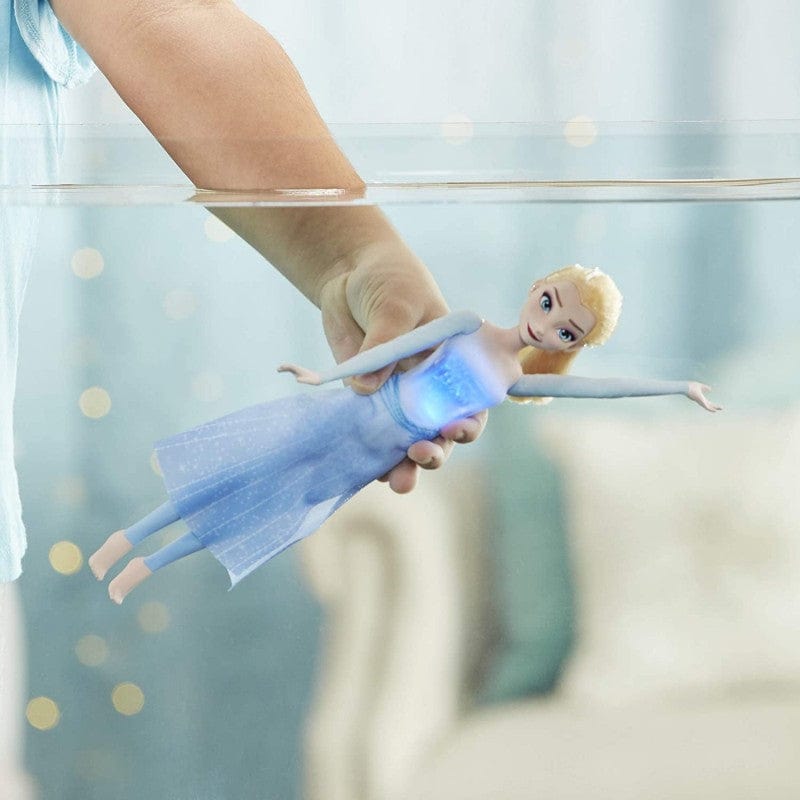 Bambole Disney Frozen 2 splash and sparkle, Bambola Elsa Corpetto Luminoso