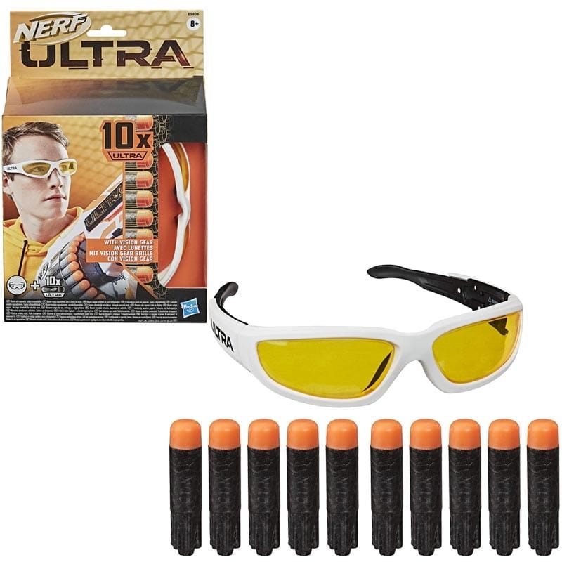 Nerf Ultra Vision Gear, Dardi Ultra e Occhialini Protettivi Nerf Ultra Vision Gear, Dardi Ultra e Occhialini Protettivi