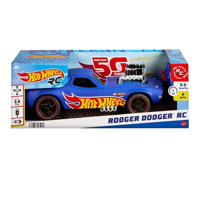 Giocattoli telecomandati Macchina Telecomandata Rodger Dodger in scala 1:16 con batteria integrata - Hot Wheels Macchina Telecomandata Rodger Dodger in scala 1:16 con batteria integrata - Hot Wheels