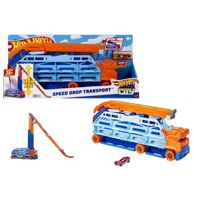 macchinine Hot Wheels Camion Trasportatore Speed Drop Transport