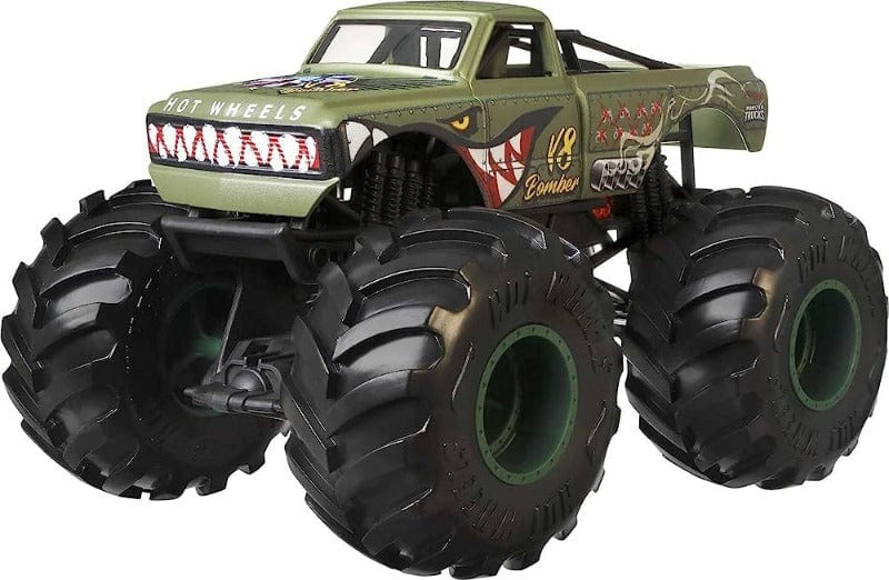 macchinine Hot Wheels Monster Truck in Metallo 1:24 V8 Bomber