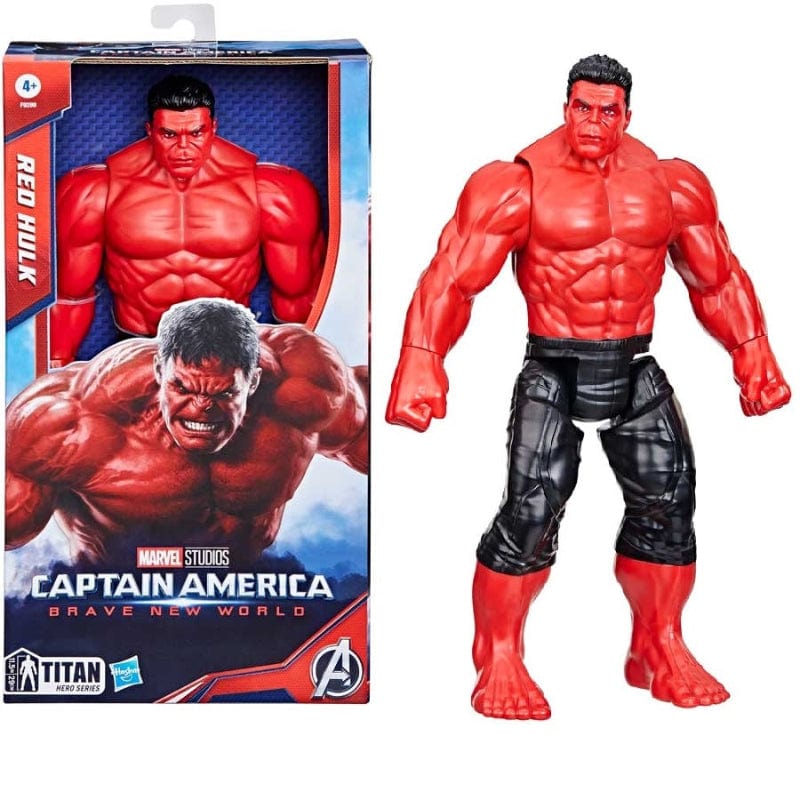 Action Figures Marvel Avengers Personaggio Hulk Rosso 30cm - Capitan America Brave New World Marvel Avengers Personaggio Hulk Rosso 30cm - Capitan America Brave New World