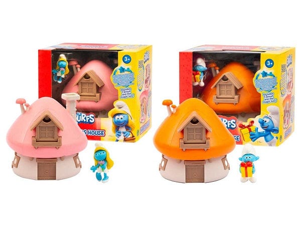 Action Figures Giochi Preziosi- I Puffi Playset Casa con Chiave Burlone o Puffetta