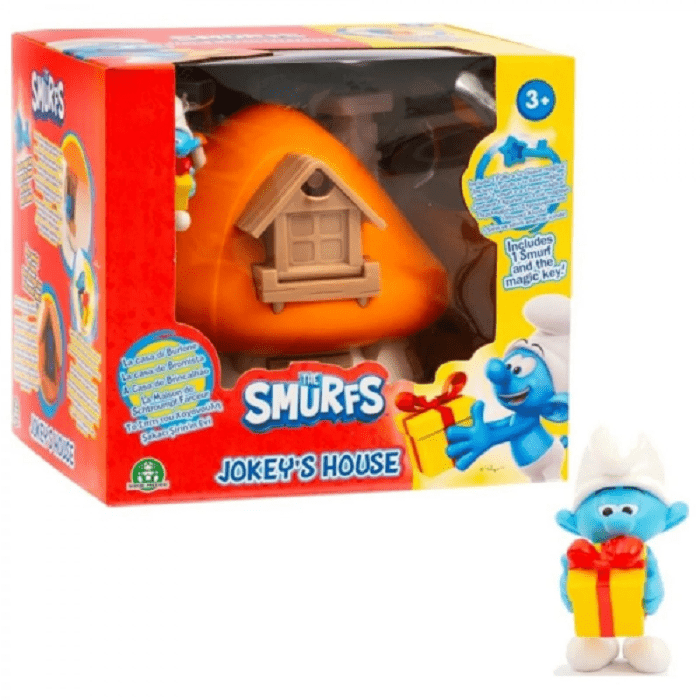 Action Figures Giochi Preziosi- I Puffi Playset Casa con Chiave Burlone o Puffetta