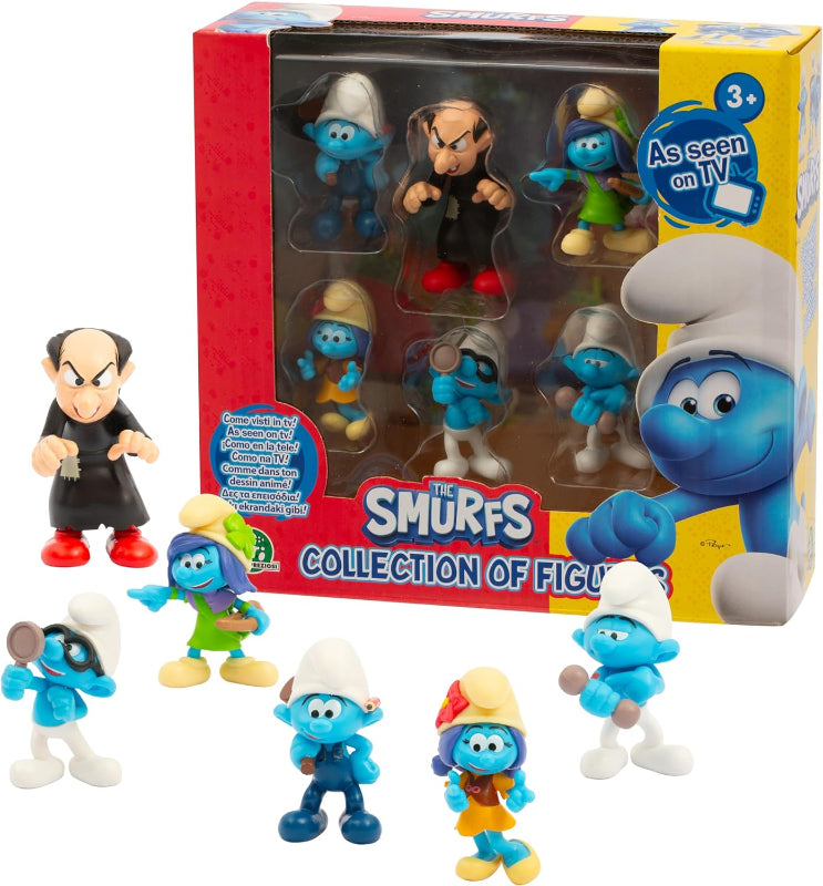 Giochi Preziosi- I Puffi set 6 Personaggi Vs Gargamella