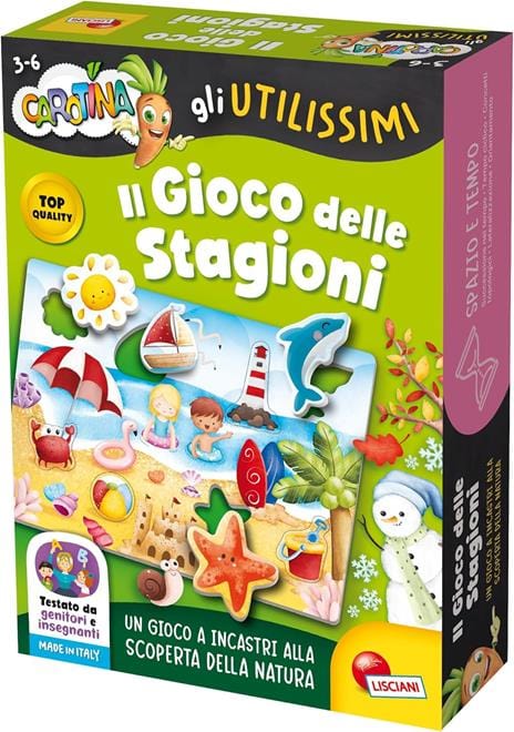 Giocattoli educativi Lisciani Carotina, Gli Utilissimi - Il Gioco delle Stagioni