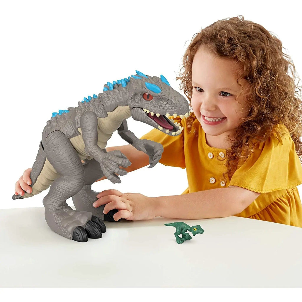 dinosauri Jurassic World Ferocissimo Indominus Rex - Imaginext Jurassic World Gigantosaurus Super Colossale, Dinosauro