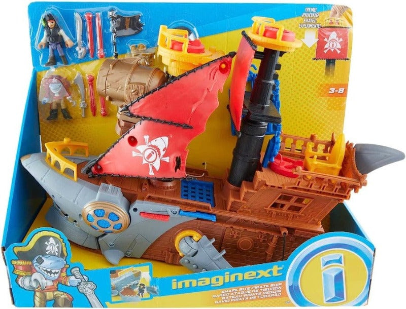 Bambole, playset e giocattoli Fisher-Price Imaginext, Galeone dei Pirati con Mini Personaggi e Accessori