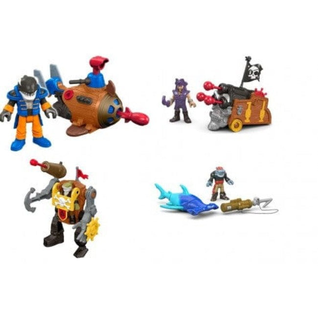 Action Figures Imaginext Pirati, Personaggi con Accessori Assortiti