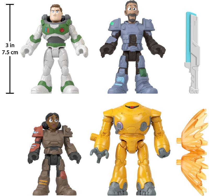 Action figure Set personaggi Buzz e il suo Zap Patrol Team