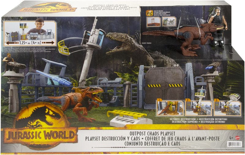 dinosauri Jurassic World playset Distruzione e Caos