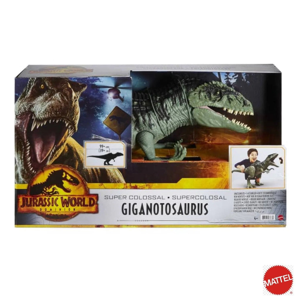 dinosauri Jurassic World Gigantosaurus Super Colossale, Dinosauro Gigante 99cm Dinosauro Gigante Jurassic World, Brachiosauro Lungo 106cm