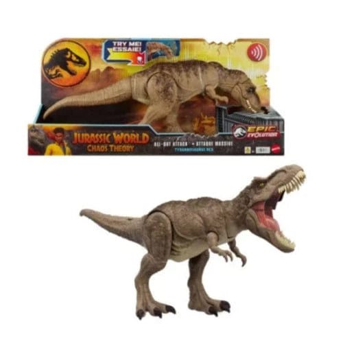Dinosauro Jurassic World T-Rex Attacco Selvaggio Tirannosauro Interattivo Jurassic World T-Rex Attacco Selvaggio Tirannosauro Interattivo