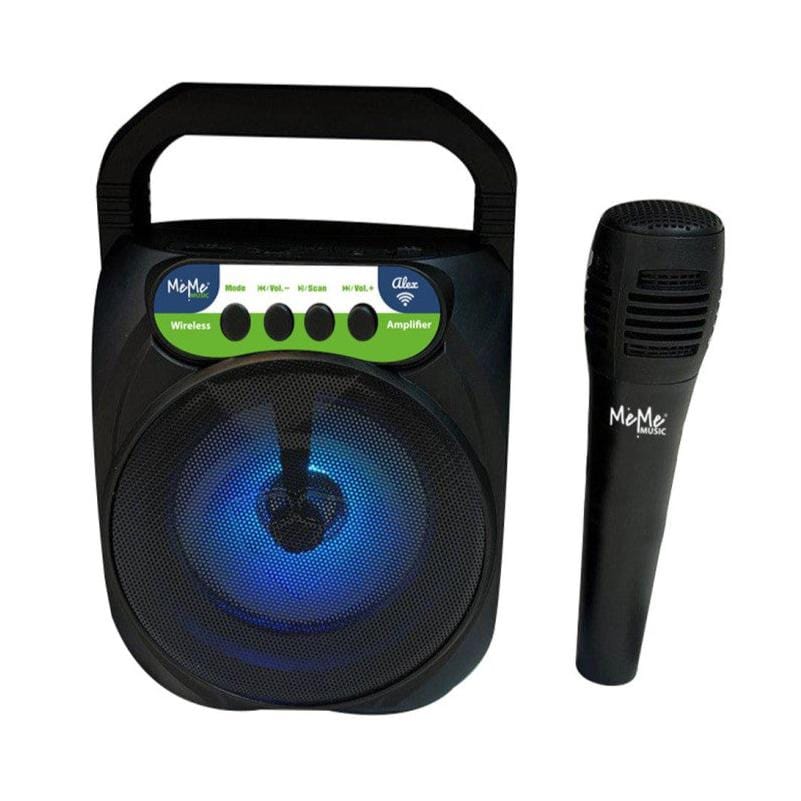 strumenti musicali Karaoke Wireless include Altoparlante con luci led e Microfono dinamico - MeMe Music
