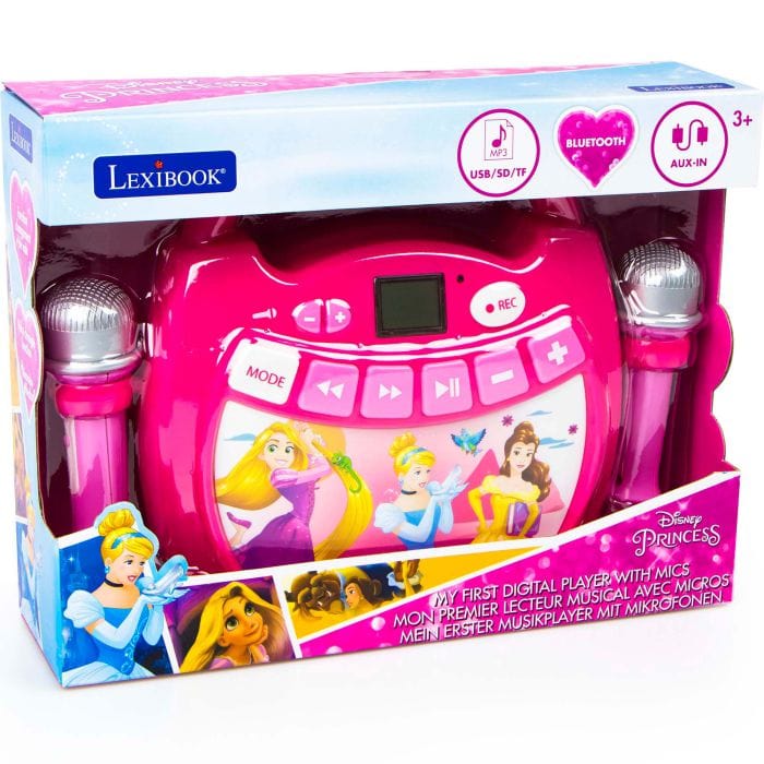 Karaoke Karaoke Principesse Disney - Lettore Digitale con 2 Microfoni connessione Bluetooth Karaoke Principesse Disney - Lettore Digitale con 2 Microfoni connessione Bluetooth