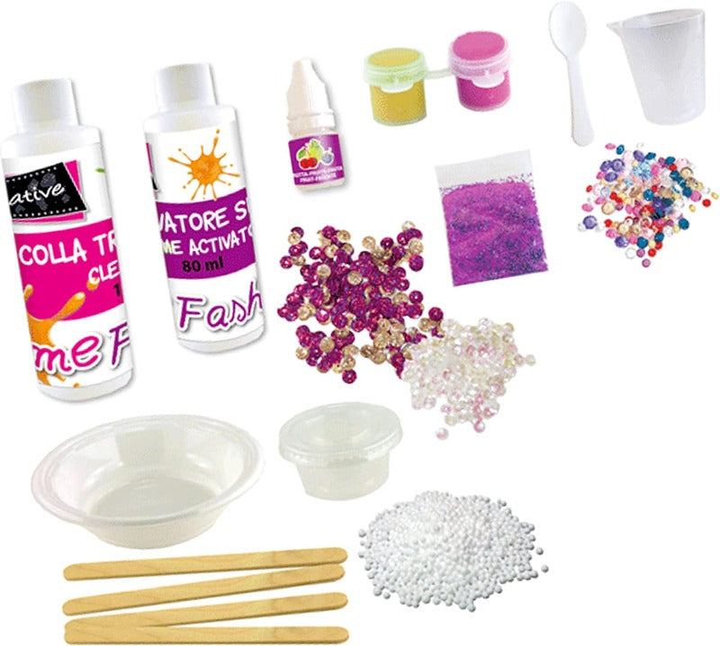 Fashion Slime - Kit crea Slime profumato da decorare con gemme e pailettes