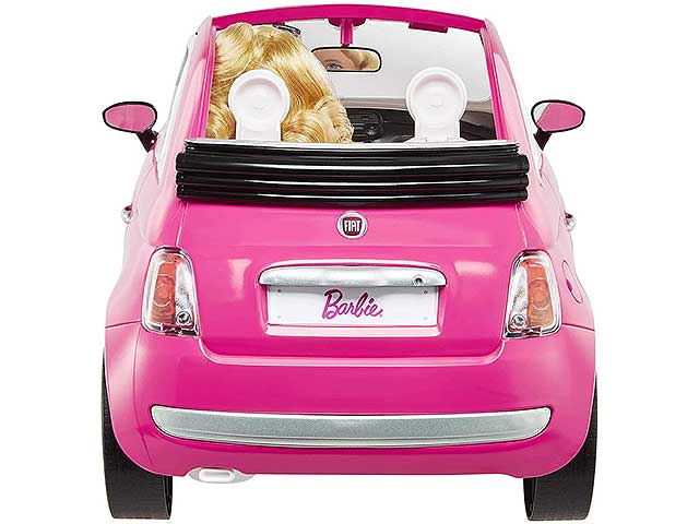 Bambole, playset e giocattoli Barbie Fiat 500, Bambola con Veicolo Cabrio